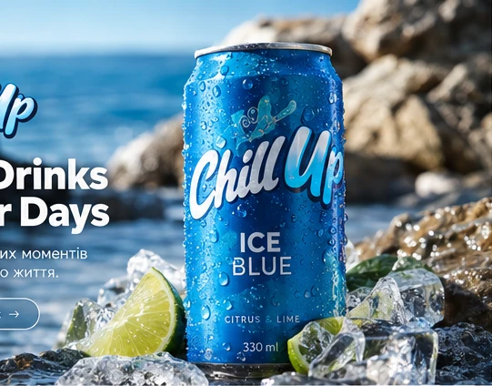 Напій Chill Up Ice Blue з льодом і лаймом
